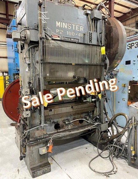 100 ton Minster P2-100-48 Piece-Maker High Speed Mechanical Metal Stamping Press