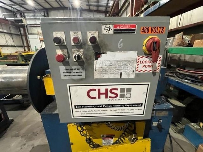 6,000# x 26" CHS POWERED UNCOILER STOCK #3679