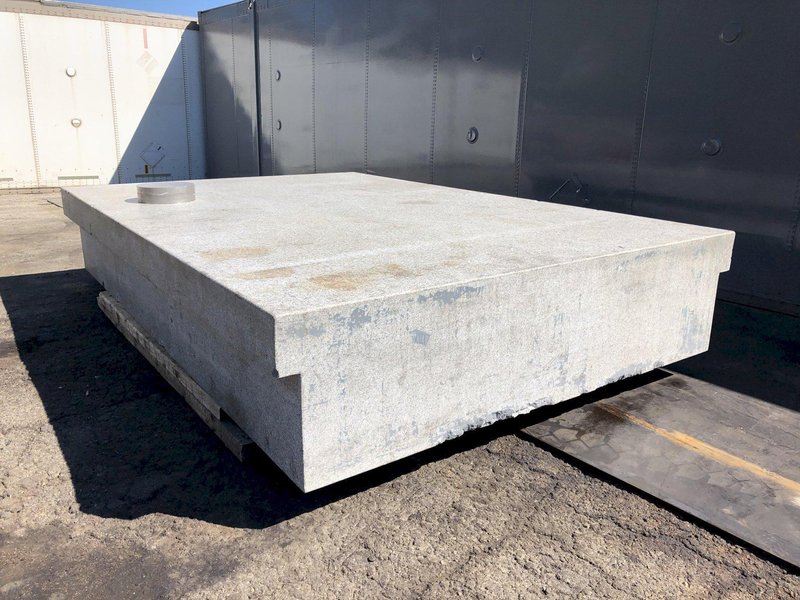 96&quot; X 144&quot; X 24&quot; THICK SALT AND PEPPER TWO LEDGE GRANITE SURFACE PLATE: STOCK #17082