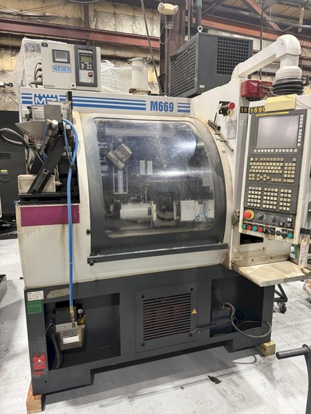 2017 Monnier Zahner M669 Used CNC Head &amp; Tip Whirling Machine For Sale