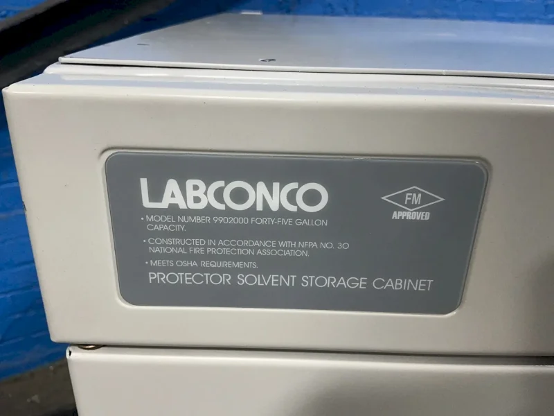 LABCONCO 45 GAL / 48”X22”X32” PROTECTOR SOLVENT STORAGE FLAMMABLE CABINET  -  9902000