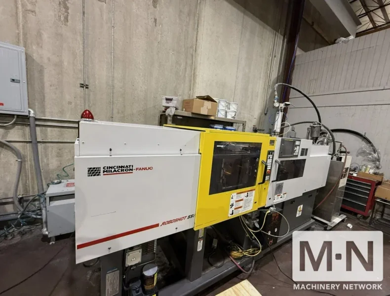 55 TON 1.9 OZ CINCINNATI ROBOSHOT S2000i50B ELECTRIC LIM SILICONE INJECTION MOLDING MACHINE  MFG 2000 WITH LOW HOURS