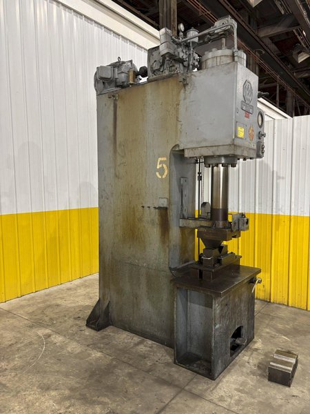 75 TON WILLIAMS &amp; WHITE HYDRAULIC GAP FRAME PRESS 16" STROKE: STOCK #23566