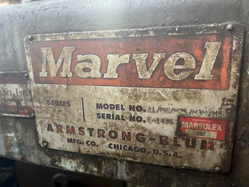 18&quot; X 20&quot; MARVEL MODEL 81 M VERTICAL BAND SAW: STOCK #18254
