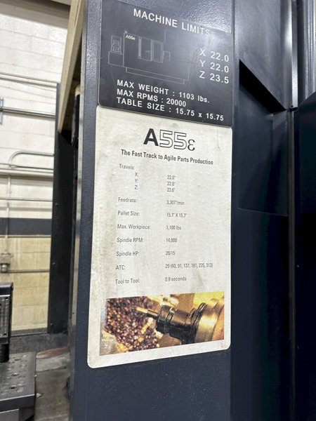 MAKINO DELTA A-55E HORIZONTAL MACHINING CENTER