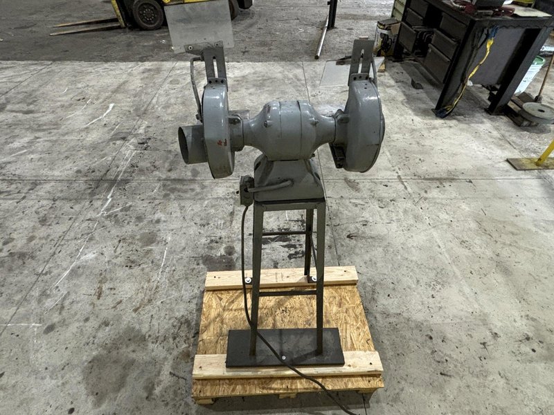 VAN DORN DOUBLE END PEDASTAL GRINDER, 110V SINGLE PHASE: STOCK #20988