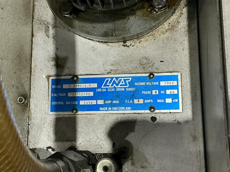 12' LNS MODEL 3.20HS-4.8 HYDRAULIC CNC LATHE MAGAZINE STYLE BAR FEEDER: #YOBRO 25107