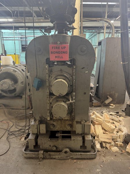 16&quot; WIDE X 14&quot; ROLL DIAMETER 2-HI  INTERNATIONAL 100 HP ROLLING MILL. STOCK # 0886125