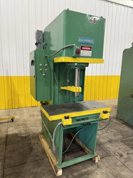 20 TON DENISON MODEL #FH20 HYDRAULIC GAP FRAME PRESS 12&quot; STROKE: YOBRO #24080