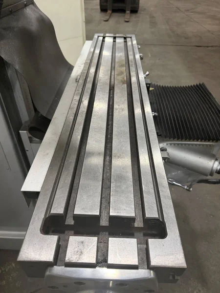 USED SHARP 10" X 54" HEAVY-DUTY KNEE MILL MODEL TMV-K-N WITH 3-AXIS READOUT