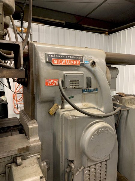 KEARNEY &amp; TRECKER 650TF-20 HORIZONTAL MILLING MACHINE. STOCK # 0952220