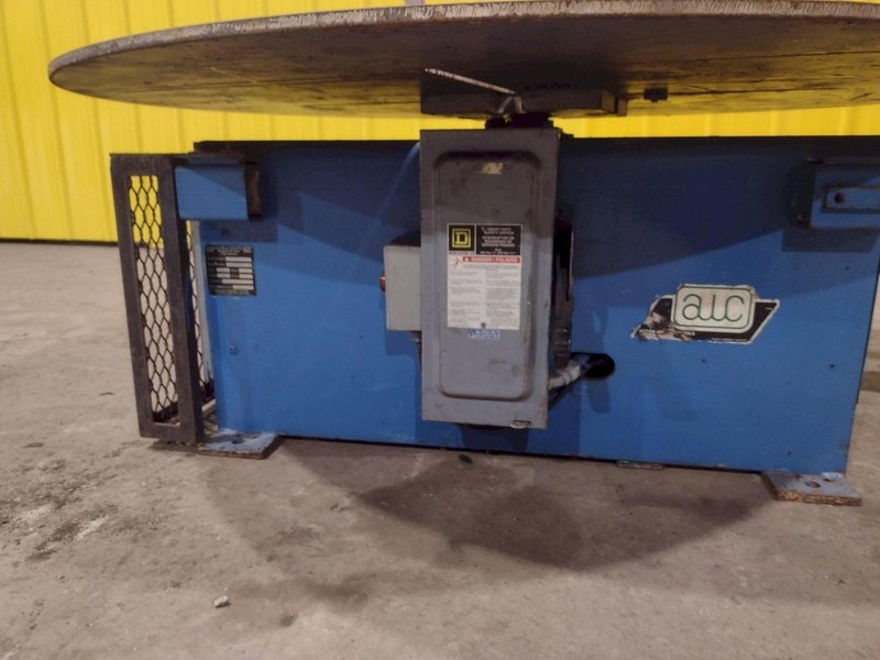 5,500 LBS X 48" AWC (ACCRA-WIRE CONTROLS) MODEL #F-200AF HORIZONTAL PALLET TYPE POWERED DE-COILER REEL: STOCK #19265