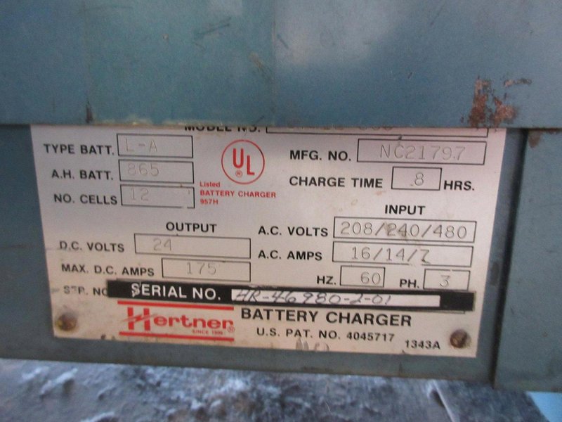 Clark NPR20 Electric Standing Reach Forklift with Auto 1000 24VCharger, 4000 LB Load Capacity- Auction Item