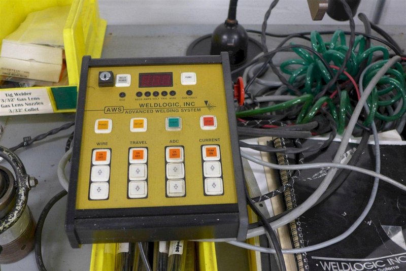 TIG WELDING STATION INCLUDING WELDLOGIC CWT PRECIONS WELDING LATHE &amp; WELDLOGIC AWS-150 CONTROLLER: YOBRO #24403