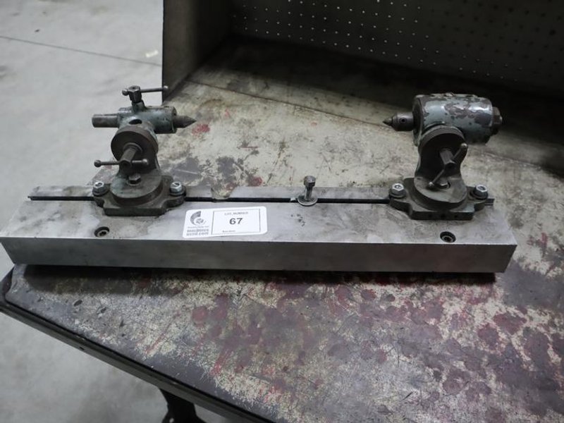 Bench Centers Mounted On Aluminum Plate 3" Center- Auction Item