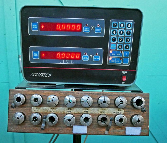 Bridgeport 9" x 48" 8-Speed Step-Pulley Vertical Milling Machine, Series I