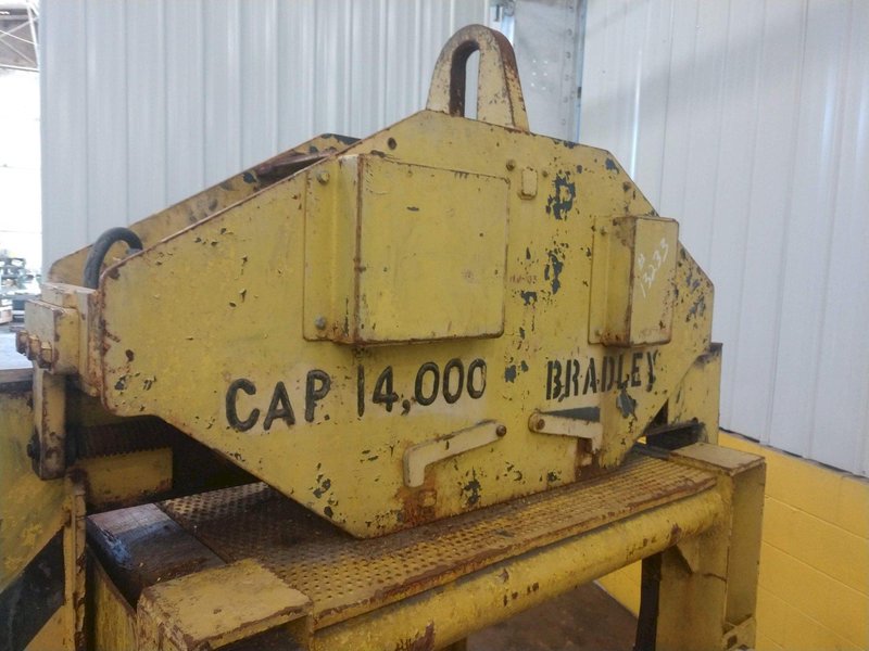 14,000 LB 7 TON X 26&quot; TO 60&quot; X 72&quot; OD BRADLEY MOTORIZED COIL GRAB: STOCK 13233