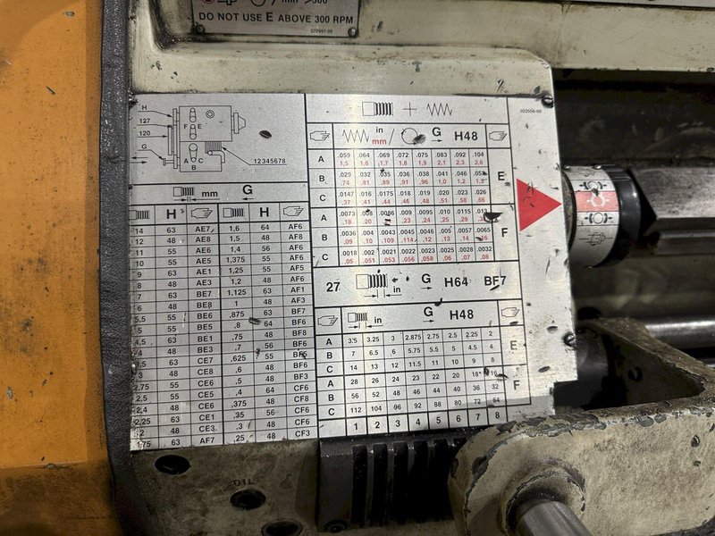19" X 144" LEBLOND MAKINO MODEL #15E REGAL ENGINE LATHE W/ METRIC 3" HOLE: STOCK #22816