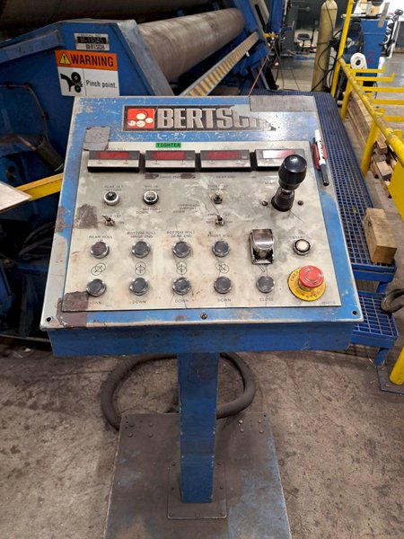 2009 Bertsch 75-15 ¾” X 15’ 4-Roll Plate Roll (#5724)