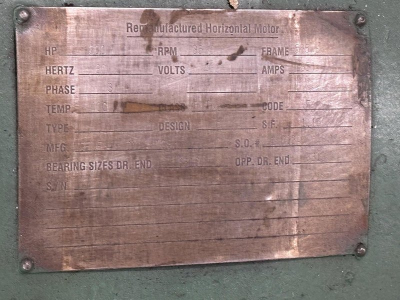 600 HP x 3560 RPM AC MOTOR: STOCK #22655