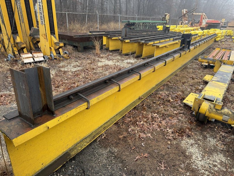 150’ LONG X 15 TON CRANE RUNWAY SYSTEM, INCLUDES I-BEAM RUNWAY &amp; UPRIGHTS: YOBRO #24732