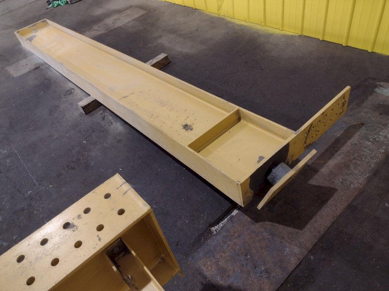 2 TON x 12&#039; GORBEL TENSION STAND JIB CRANE WITH 2 TON HARRINGTON HOIST &amp; POWER TROLLEY: STOCK #18873