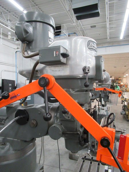 Bridgeport 2J Vertical Knee Mill, Mitutoyo 2-Axis DRO, Quill Scale, Power Table Feed