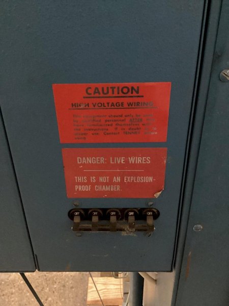 TENNEY TTC-220-I ENVIRONMENTAL TEST CHAMBER OVEN USED