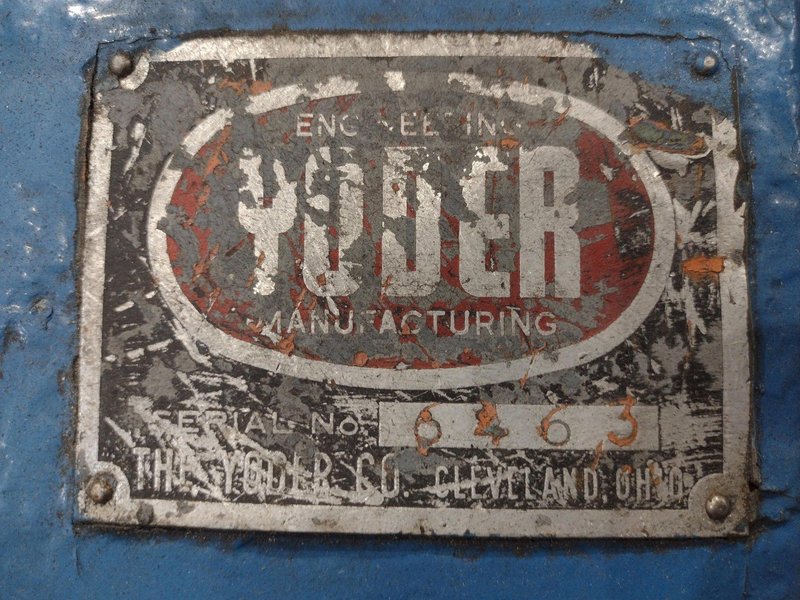 36” YODER RECOILER WITH PUSH-OFF MANDREL: STOCK  #22952