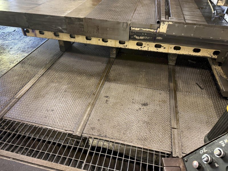 6&quot; GIDDINGS &amp; LEWIS H60-T CNC 4-AXIS HORIZONTAL BORING MILL WITH POWERED TAILSTOCK. STOCK # 1002025