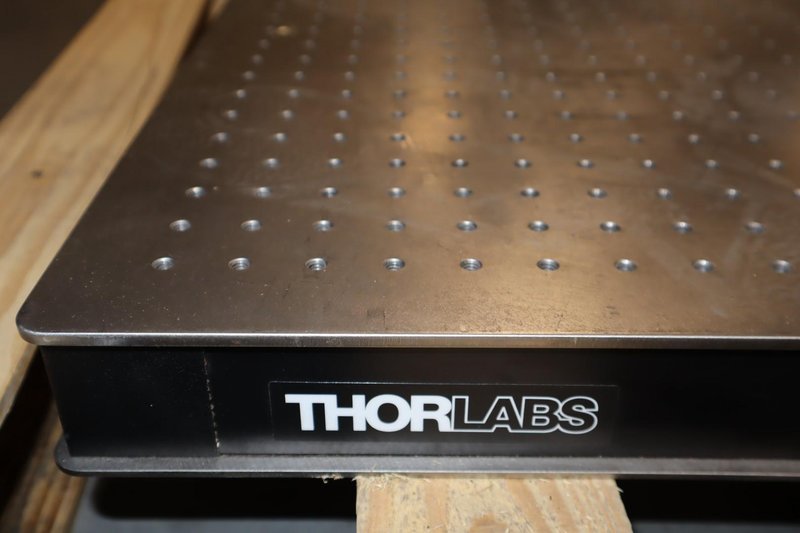 ThorLabs Optical Breadboard, 24" x 36" x 2.28", w/ 1" Grid Pattern 1/4-20 Tapped Holes- Auction Item