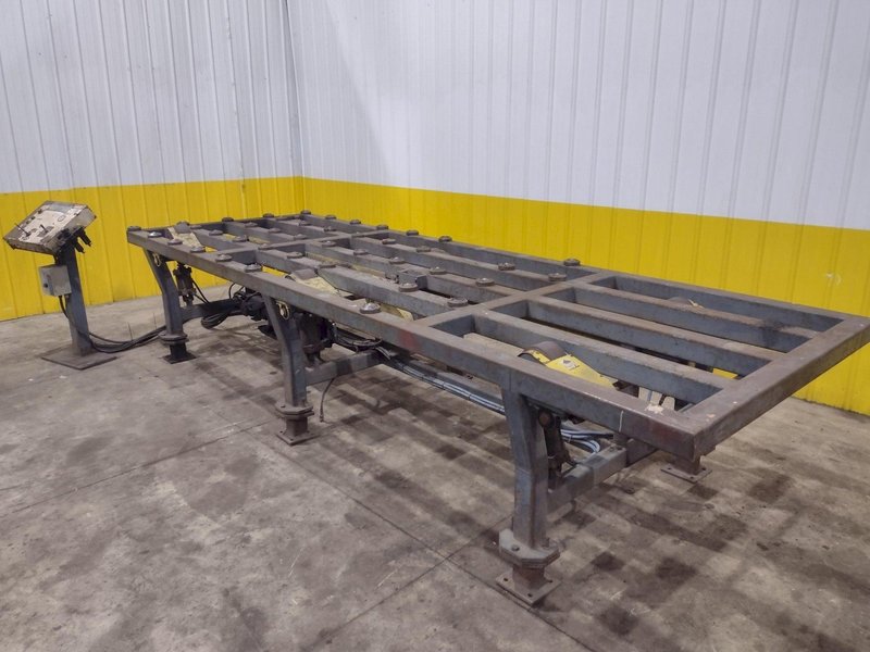 16&#039; POWERED INFEED TABLE, USED FOR LOADING SHEETS IN A SHEAR / BRAKE: YOBRO #24335