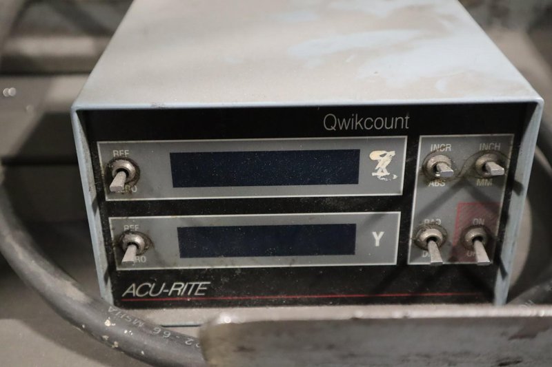 Gardner 1015 No. 1-1/2  Surface Grinder with Walker Ceramax 10" x 15" Magnetic Chuck, Acu-RIte Qwikcount 2-Axis (Y &amp; Z) DRO and Coolant Tank &amp; Pump- Auction Item