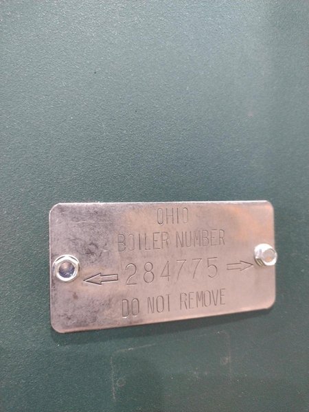 40 HP COLUMBIA MODEL MPH-40 GAS FIRED BOILER: STOCK #22543