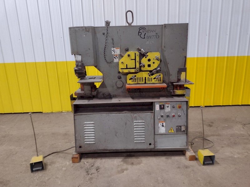 88 TON SPARTAN MODEL #IW77D HYDRAULIC IRONWORKER: STOCK #19243