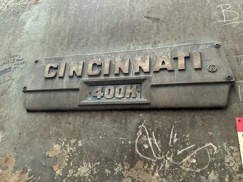 400 TON X 14' CINCINNATI MODEL #400H-10 HYDRAULIC PRESS BRAKE: STOCK #22782
