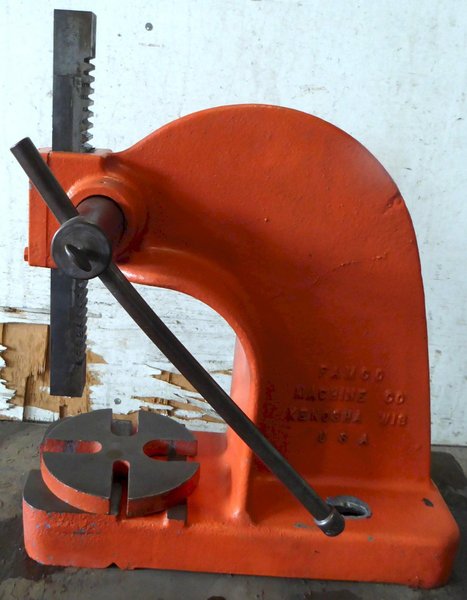 2 Ton Famco Arbor Press, No. 2, Plain Lever, Bench Model