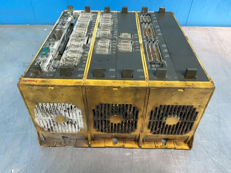 FANUC PLC CHASSIS W/MODULES  -  A16B-2200-0955