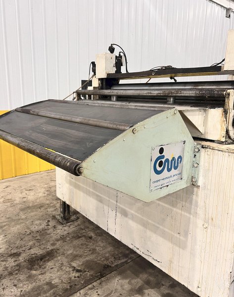 20,000 LBS X 54&quot; X .125&quot; CWP COIL SERVO FEED LINE, REEL, STRAIGHTENER, FEEDER, THREADING TABLE: STOCK #21083