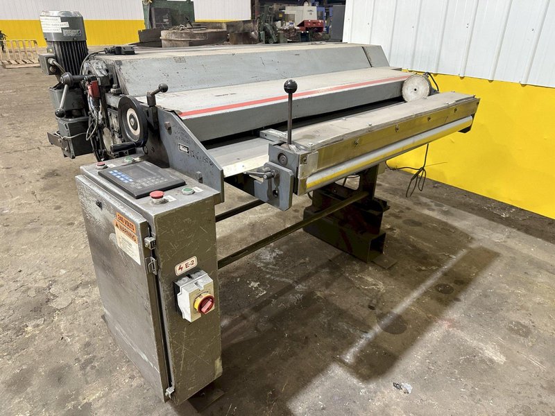 48&quot; X 18 GAUGE SCHLEBACH MODEL #MSS-1250 SLASHER (SLITTING &amp; CROSS CUTTING) SLEAR MACHINE: STOCK #19238