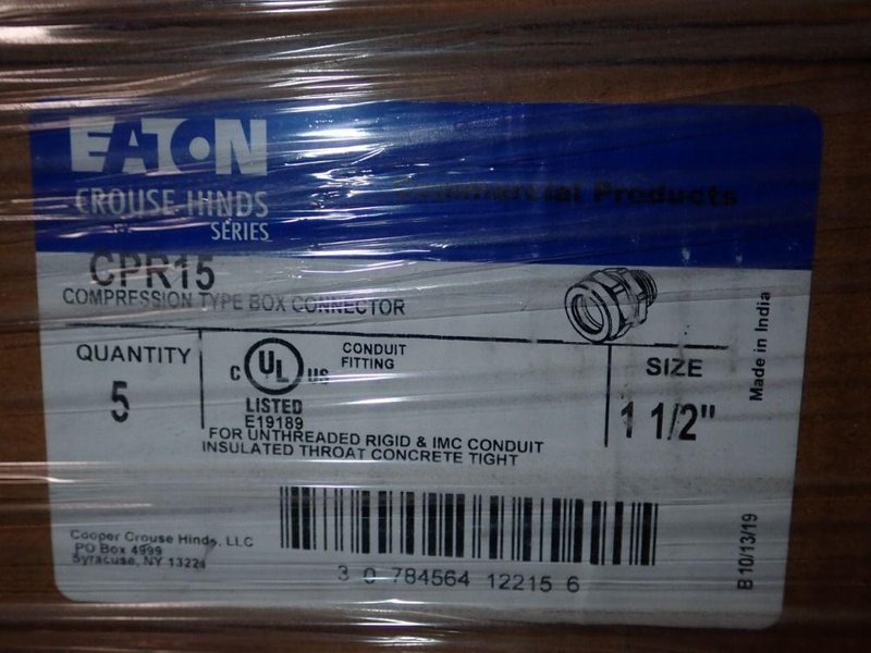 CROUSE-HINDS CONDUIT CONNECTORS/REDUCERS  -  CPR15/RE85/CPR/16/CPR13