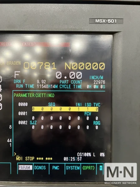 Mori Seiki NH6300 DCG CNC 4-axis Horizontal Machining Center, 2006