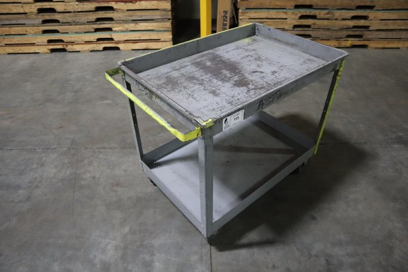Metal Shop Cart 40"x25"x32"- Auction Item