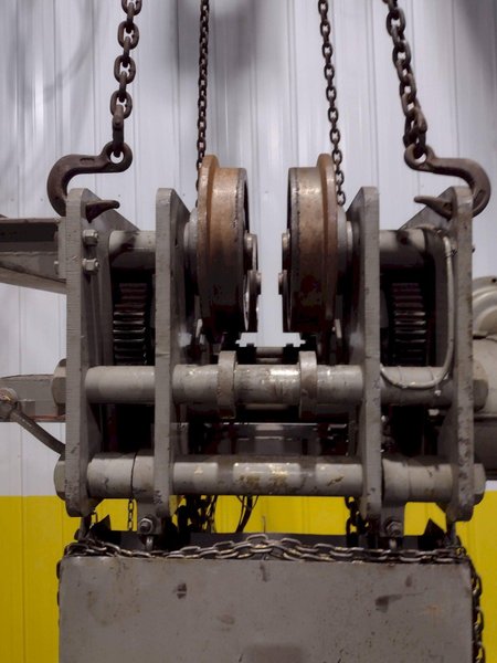 24 TON (48,000 LBS) CHESTER LOW HEADROOM ELECTRIC CHAIN HOIST: STOCK #10210