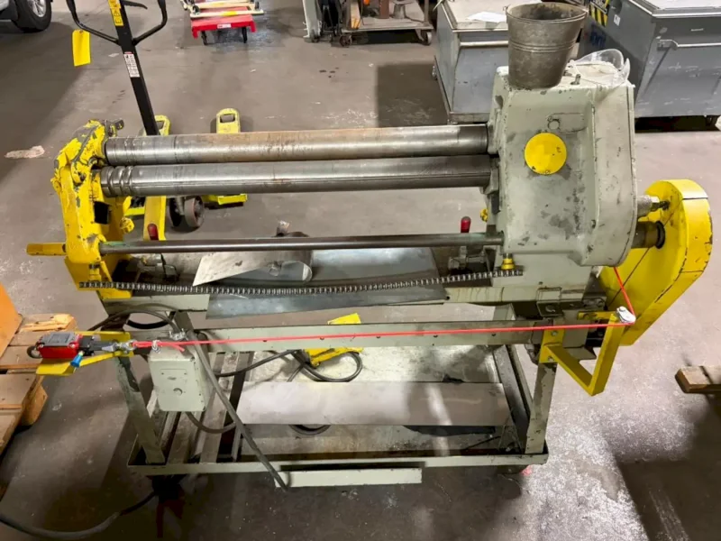 37" PECK, STOW &amp; WILCOX MODEL #416E MOTORIZED PLATE BENDING ROLL: YOBRO #25702