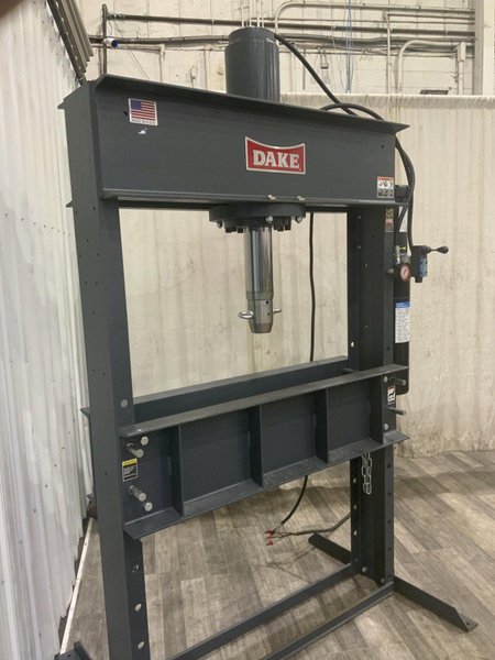 50 TON DAKE MODEL # 909250 HYDRAULIC H-FRAME PRESS: STOCK #81270