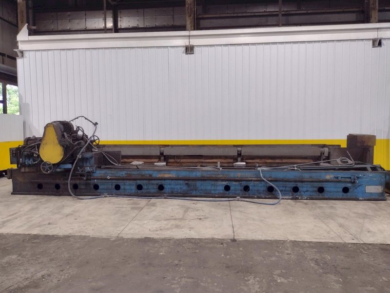 20' (240") X 8" HANCHETT MODEL #AK-240 AUTOMATIC TRAVELING HEAD KNIFE &amp; BLADE GRINDER / SHARPENER: STOCK #21143