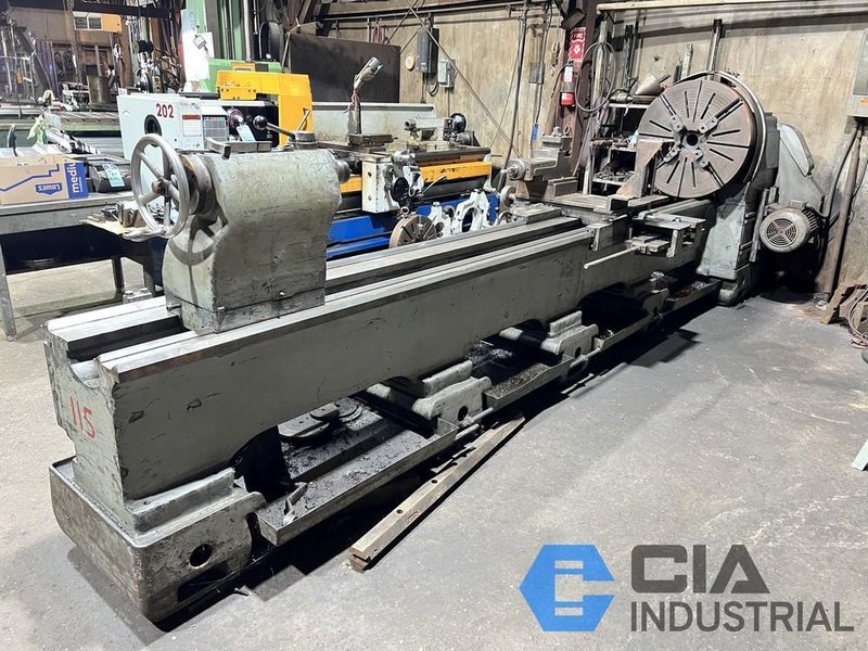 32"/46" X 144" MEUSER GAP BED ENGINE LATHE 3-1/8" HOLE: YOBRO #25908