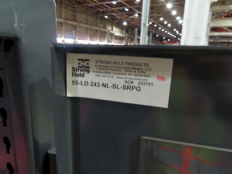 STRONGHOLD MODEL #55-LD-243-BL-SL-SRPG HEAVY DUTY CABINET W/ SEE-THROUGH DOORS: YOBRO #24115