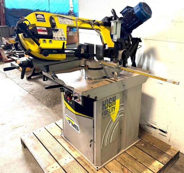 8" x 11" FMB Triton G Horizontal Band Saw, Miter, 9" Rounds, 1" Blade, 1.5 HP, 2017